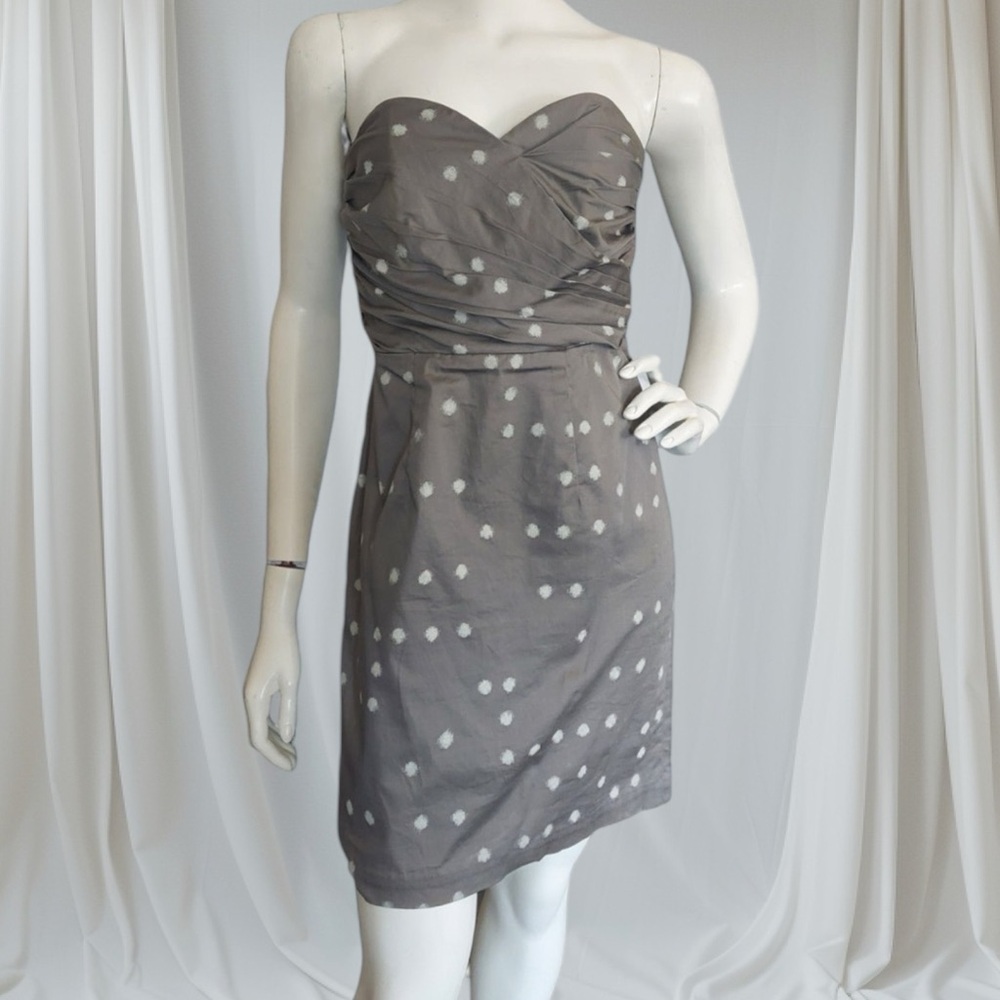 H&M Elegant Gray Strapless Dress